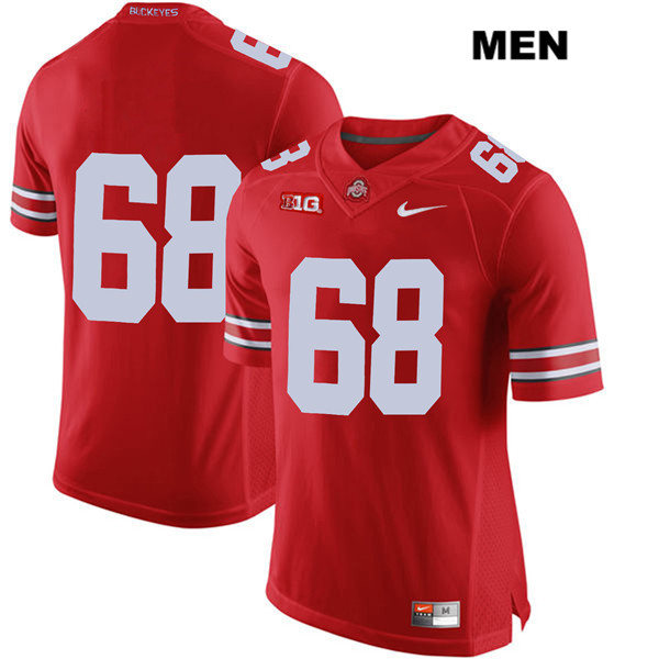 Ohio State Buckeyes Men's Zaid Hamdan #68 Red Authentic Nike No Name College NCAA Stitched Football Jersey UA19Q74HI